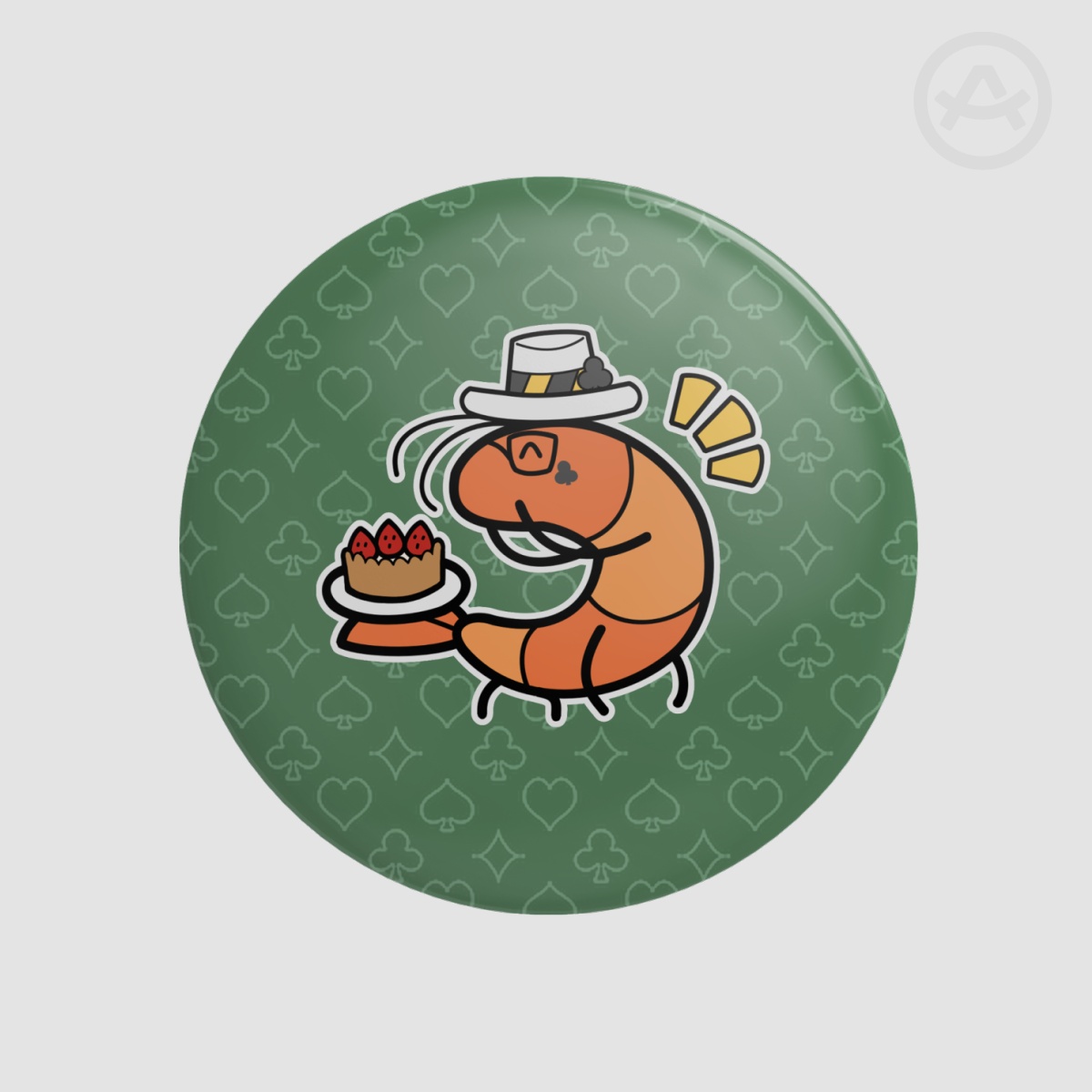 [TWST] Clover Shrimp Pin Badge