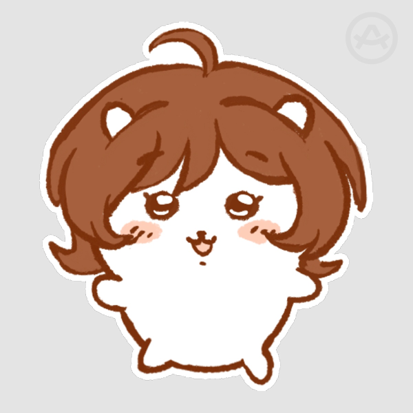 Miki Makimura x Chiikawa Devilman Crybaby Die Cut Sticker