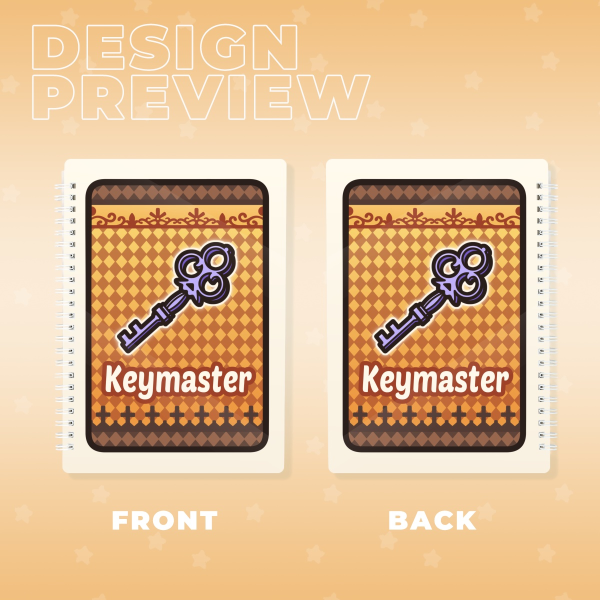 YTTD Keymaster Card Double-side Spiral Notebook
