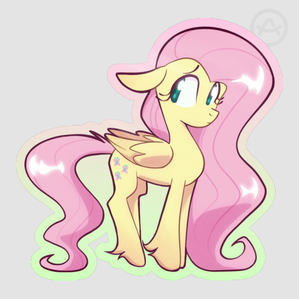 ˚｡⋆ Fluttershy - Colour Edge Sticker - My Little Pony ⋆⭒˚
