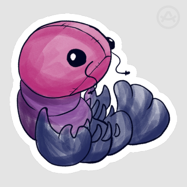 Bisex Lobster Die Cut Stickers