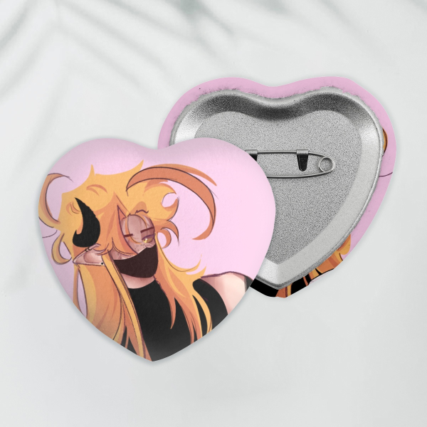 Bellix Heart Shape Plush Badge