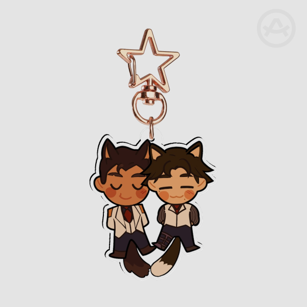 Wolf/Kitty Jayvik - Clear Acrylic Keychains