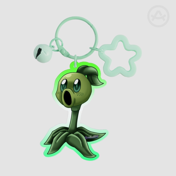 Peashooter (Plants vs Zombies) Acrylic Keychains