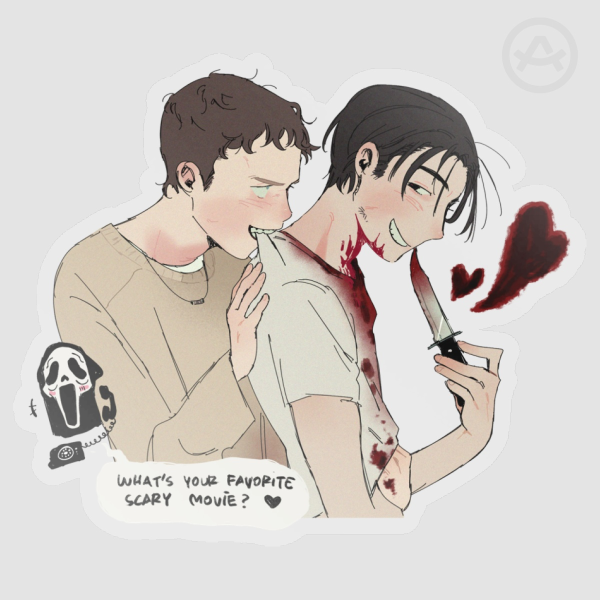 Scream Billy x Stu Clear Stickers