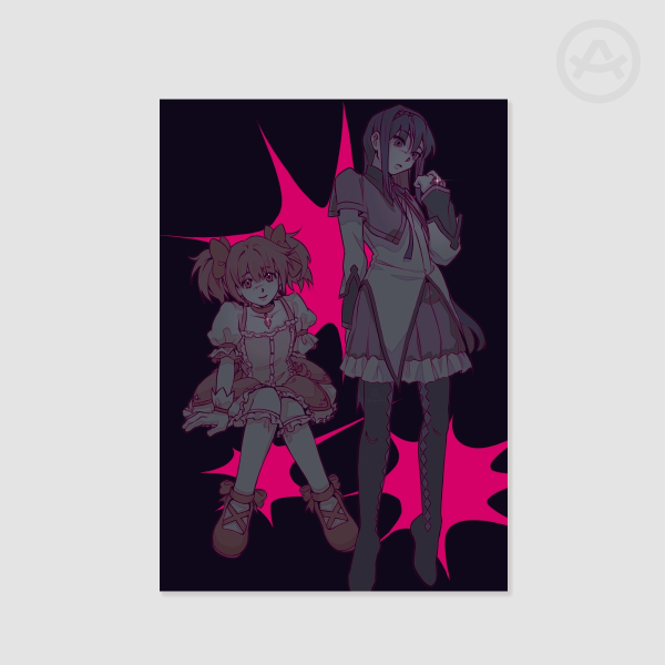 Homura and Madoka Print