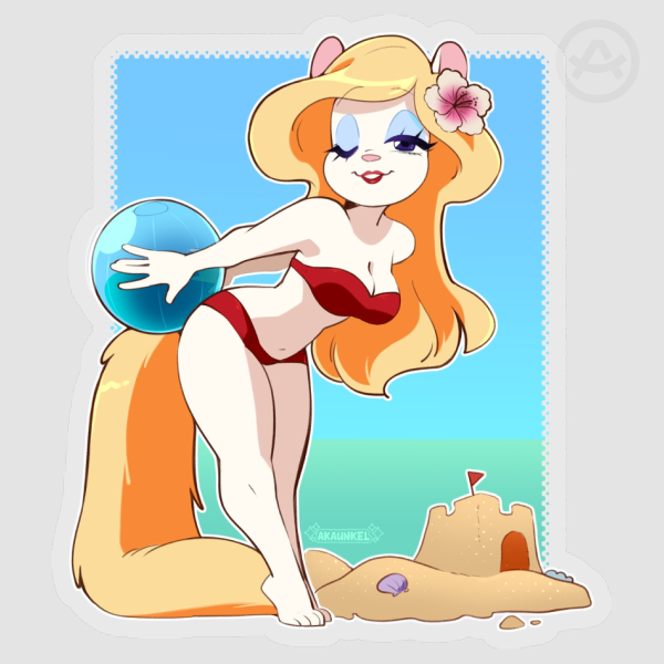 Red Bikini (sticker)
