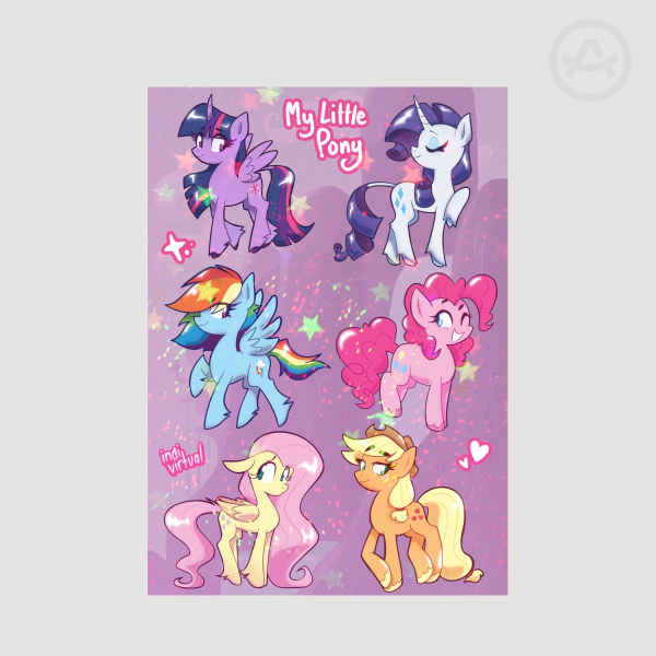 ˚｡⋆ My Little Pony - Glitter Sticker Sheet ⋆⭒˚