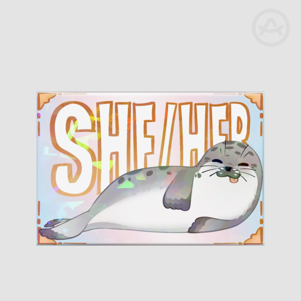 She/Her Pronouns Seal Badge