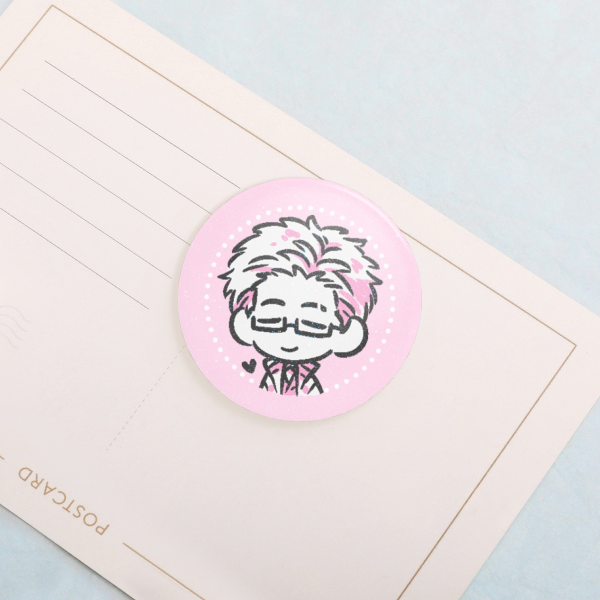 Julius Doodle Pearlescent 1.25 in. Badge