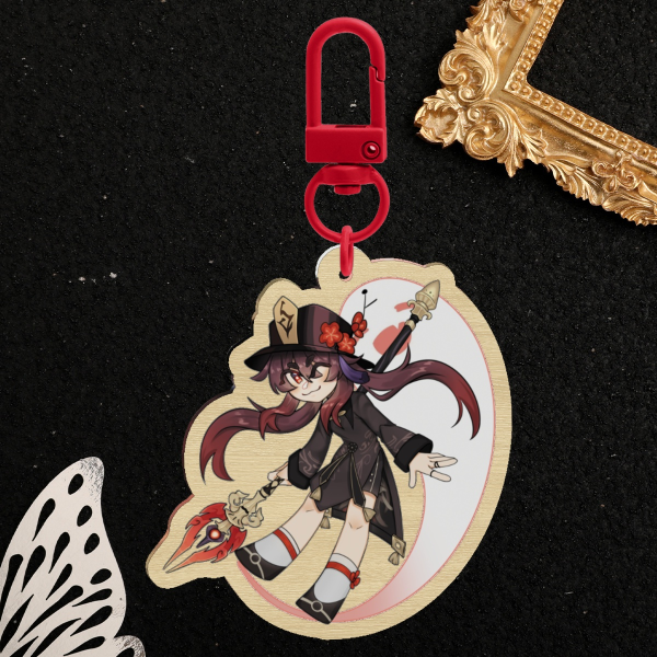 [ Genshin Impact ] Hu Tao Wood Charm