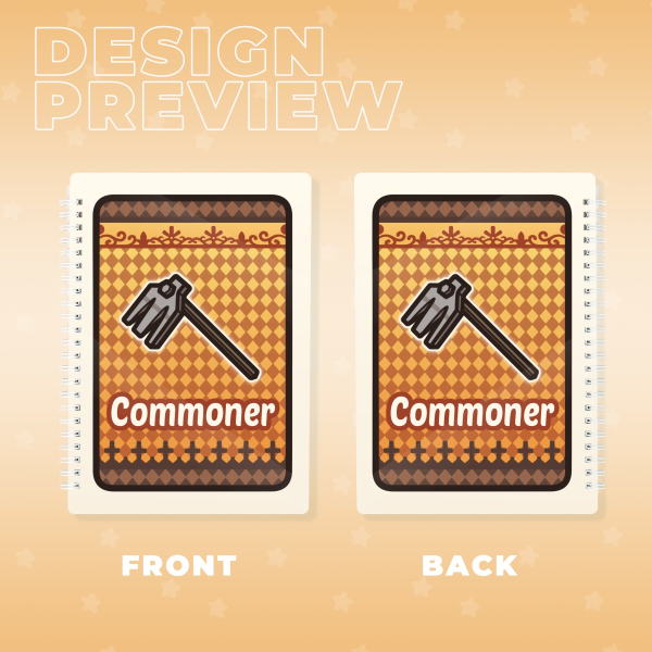 YTTD Commoner Card Double-side Spiral Notebook