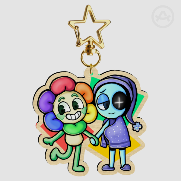 Dandy and Astro Wooden Keychain!!