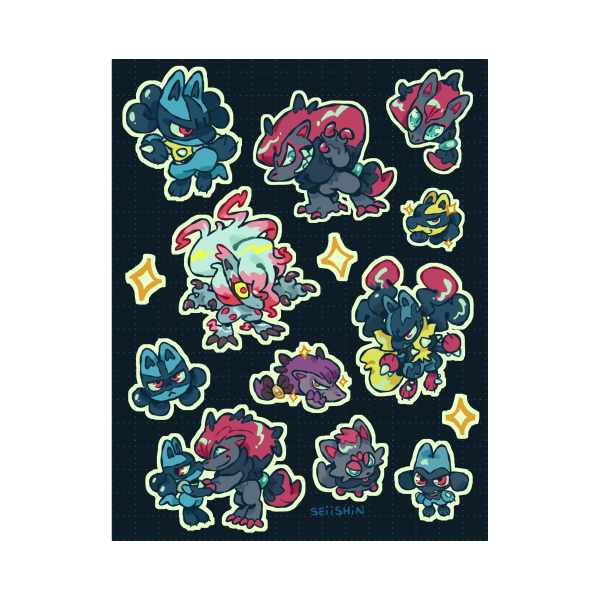 #448 + #571 Sticker Sheet