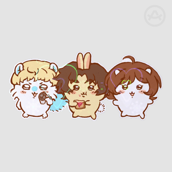 Devilman Crybaby Heart Holo Die Cut Sticker