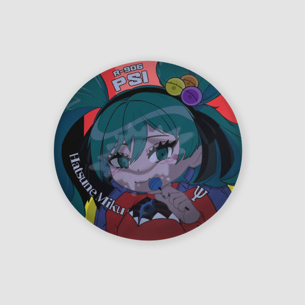 Lenticular Button Pin ~ VOCALOID: Hatsune Miku feat. r-906 - PSI-che