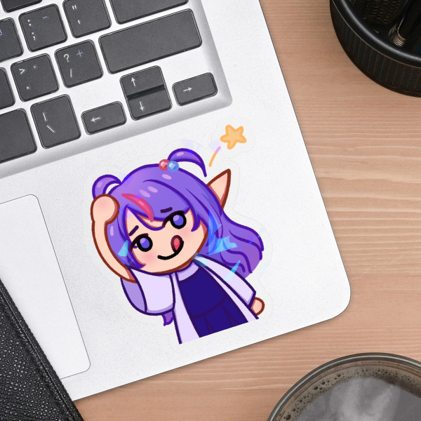 Ehe~ - Clear PET Vinyl Die Cut Sticker