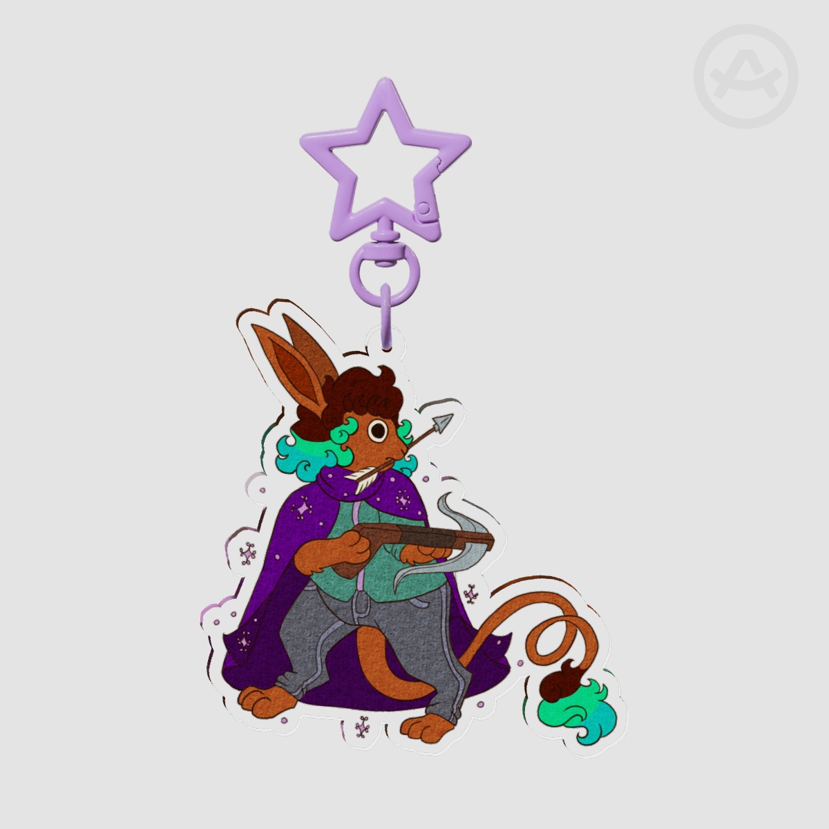 Medieval Jocasta - Clear Acrylic Keychain
