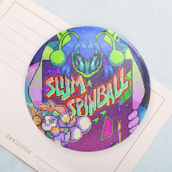 SLIJMTIJD - Slijm Spinball - Button Pin