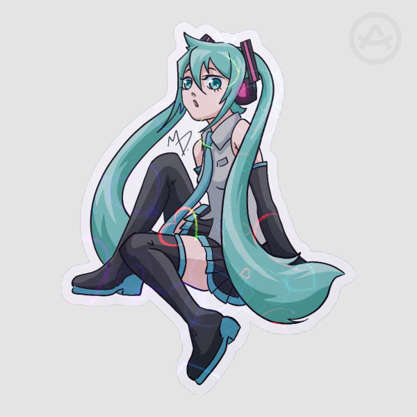Die Cut Miku Sticker