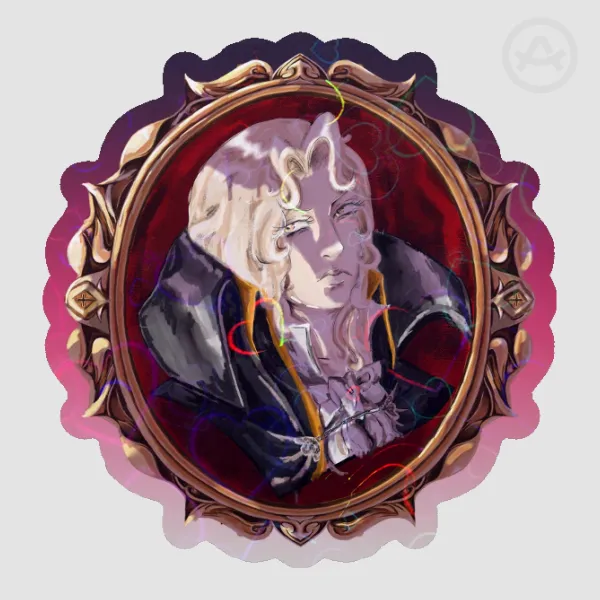 Alucard Colored Edge Die Cut Stickers