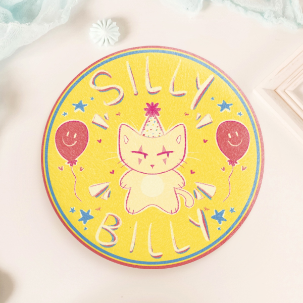 Silly Billy Plush Badge
