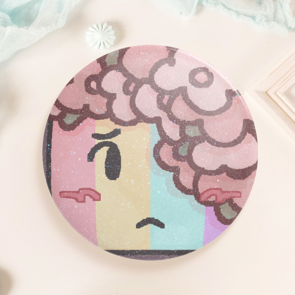 Tele Round Badge (Button Pin)