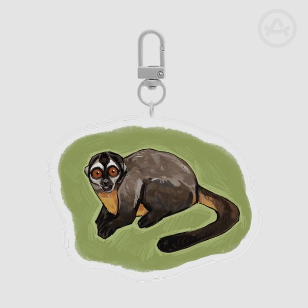 Owl Monkey Keychain