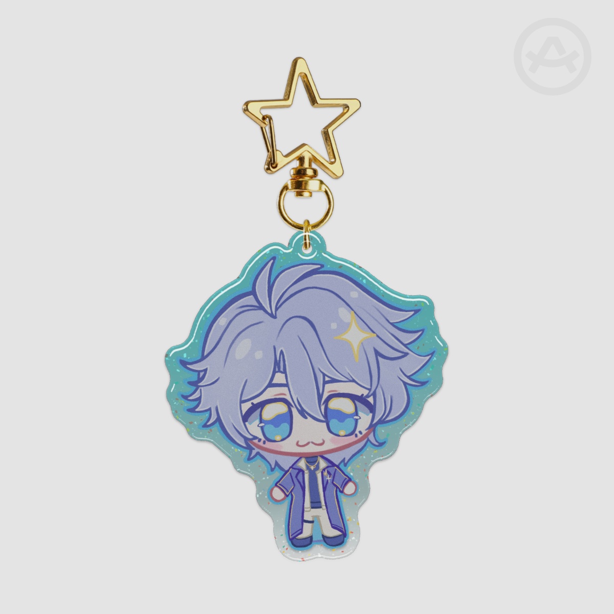 Phainon  Epoxy Glitter Acrylic Keychain