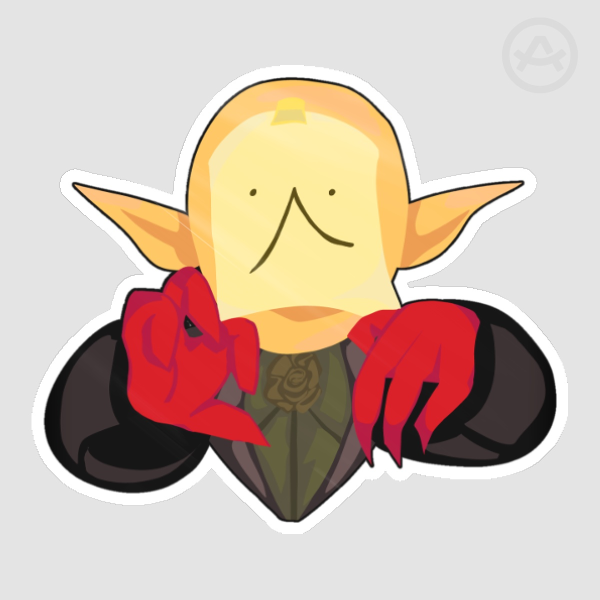 ENA: Dream BBQ Dratula Colored Edge Die Cut Stickers