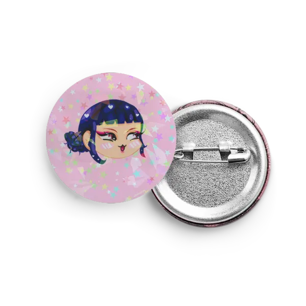 Zoey (Button Pins)