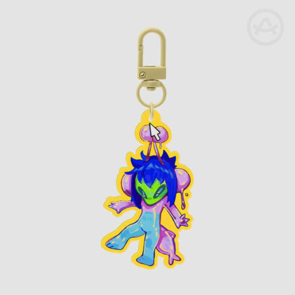 SLIJMTIJD - Dangly Frit - Colored Edge Acrylic Keychain