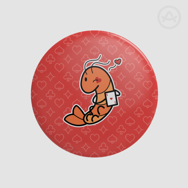 [TWST] Heart Shrimp Pin Badge