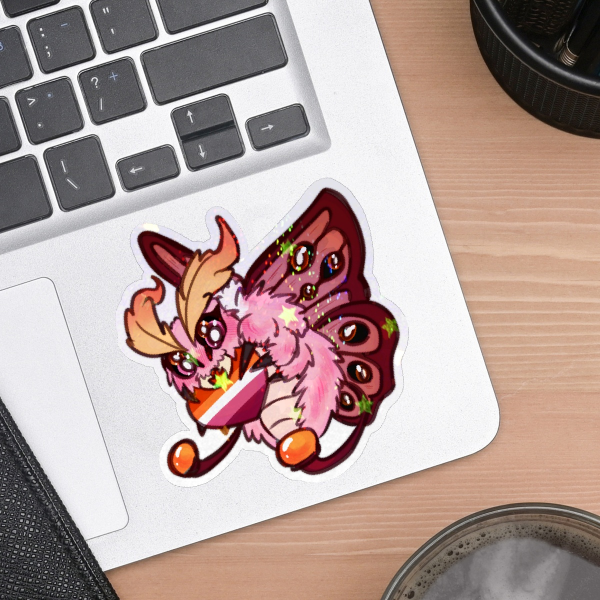 Pride Kaiju Sticker : Lesbian