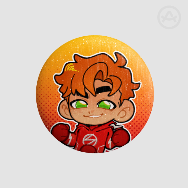 Wally West Button Pin