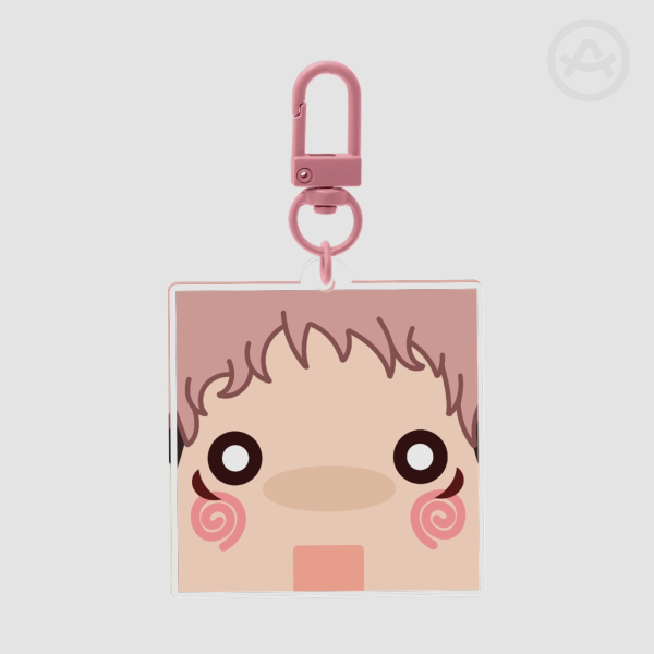 Yuji square keychain