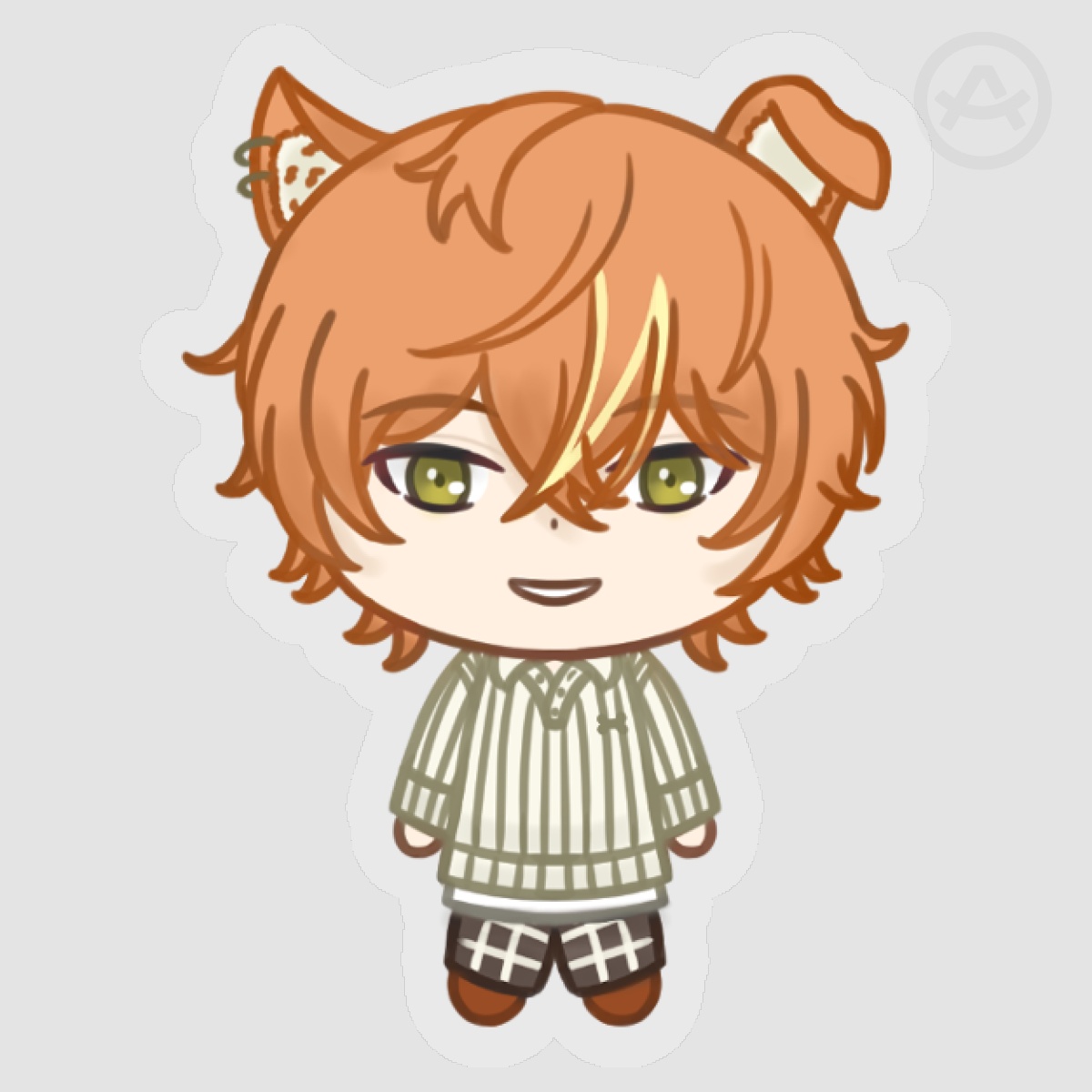 Akito Clear PET Vinyl Die Cut Sticker