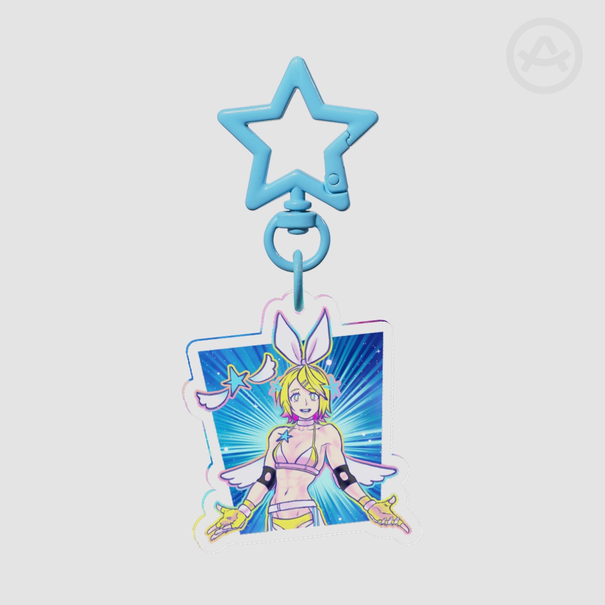 Cutie Kagamine Clear Acrylic Keychains