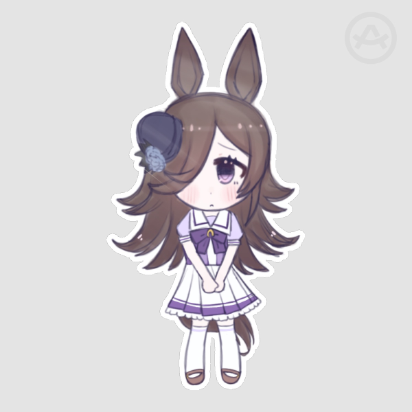 Rice Shower Die Cut Sticker