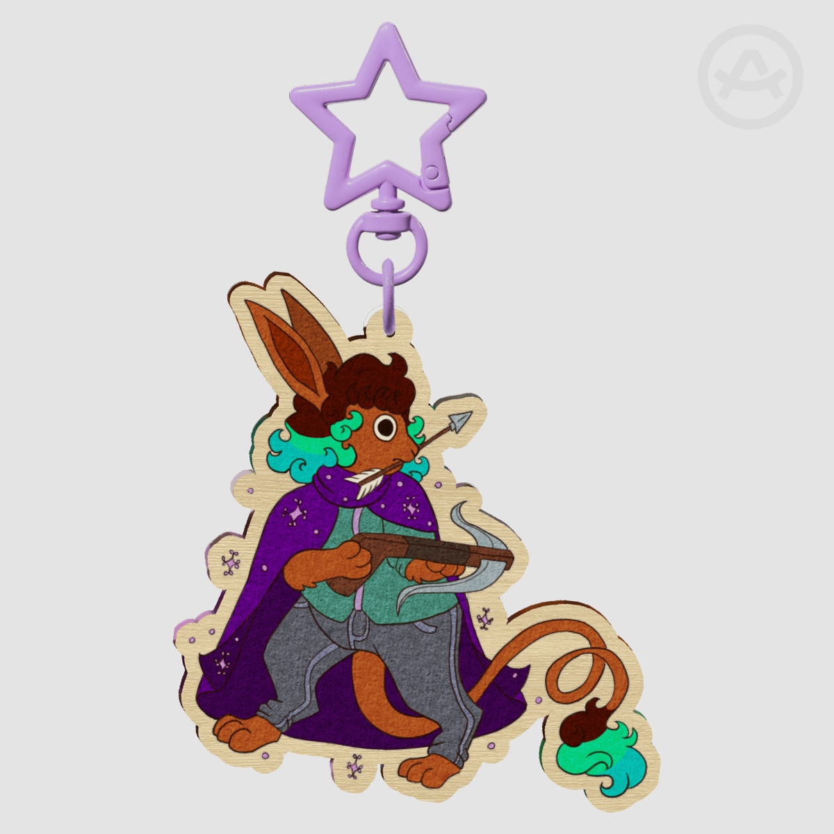 Medieval Jocasta - Wood Keychain