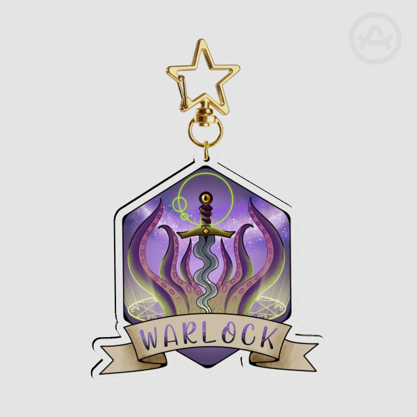 DnD Warlock Keychain
