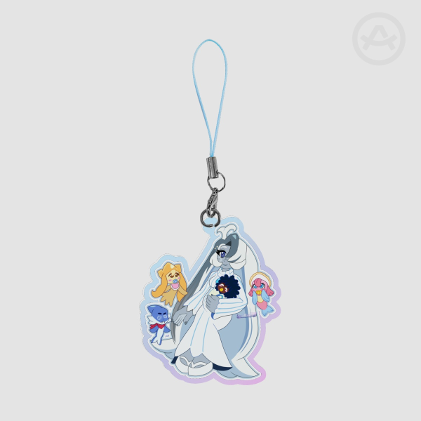 Blue Whale Cookie Keychains Rainbow Version