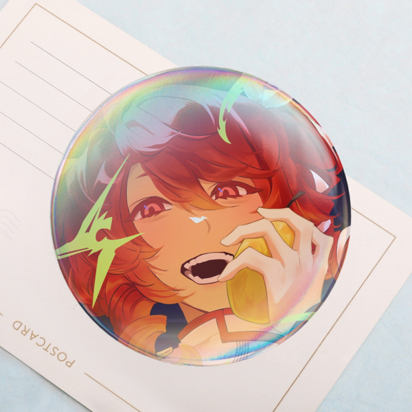 Kasane Teto Round Badges (Button Pins)