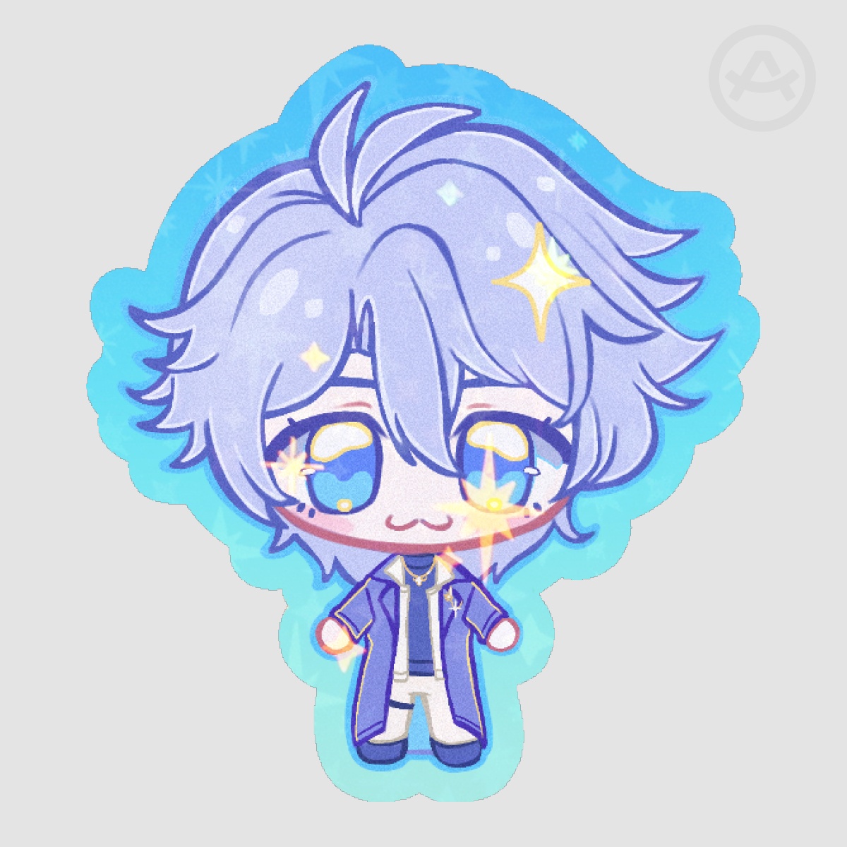 Phainon Colored Edge Die Cut Sticker