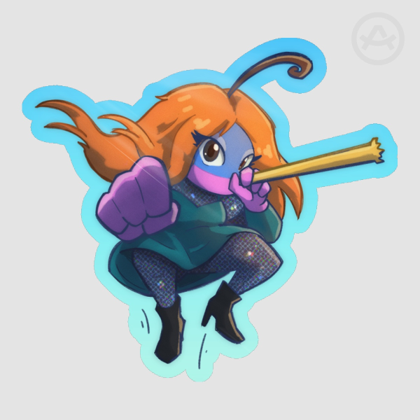 Serena Morena Crazy Frog Politoed Sticker