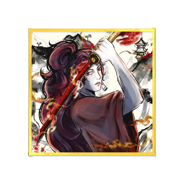 Yoriichi Art Boards with Gold-edged - 4.7" x4.7" (120x120mm)