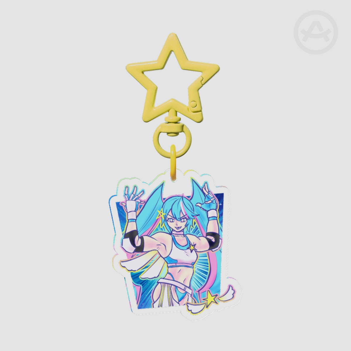 Angel Miku Clear Acrylic Keychains