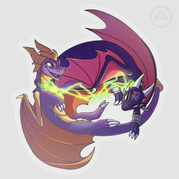Spyro x Cynder sticker