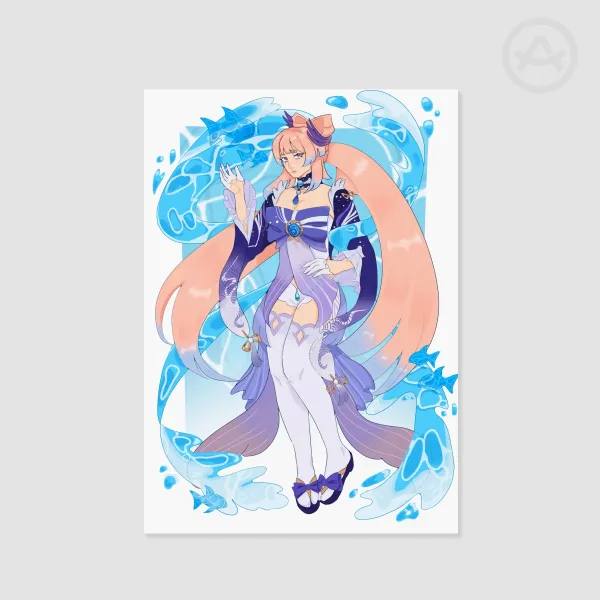 genshin impact kokomi print | ~5x8in poster print