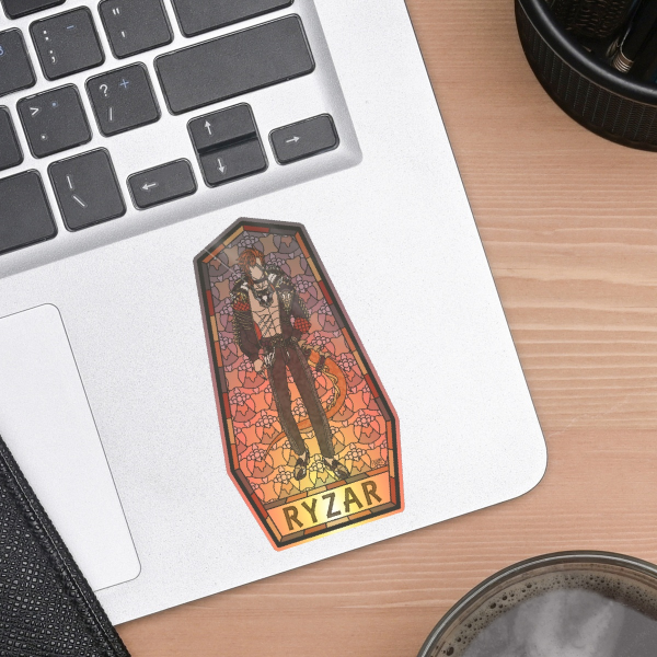 Ryzar Blazenfang OPAQUE Stained Glass Sticker